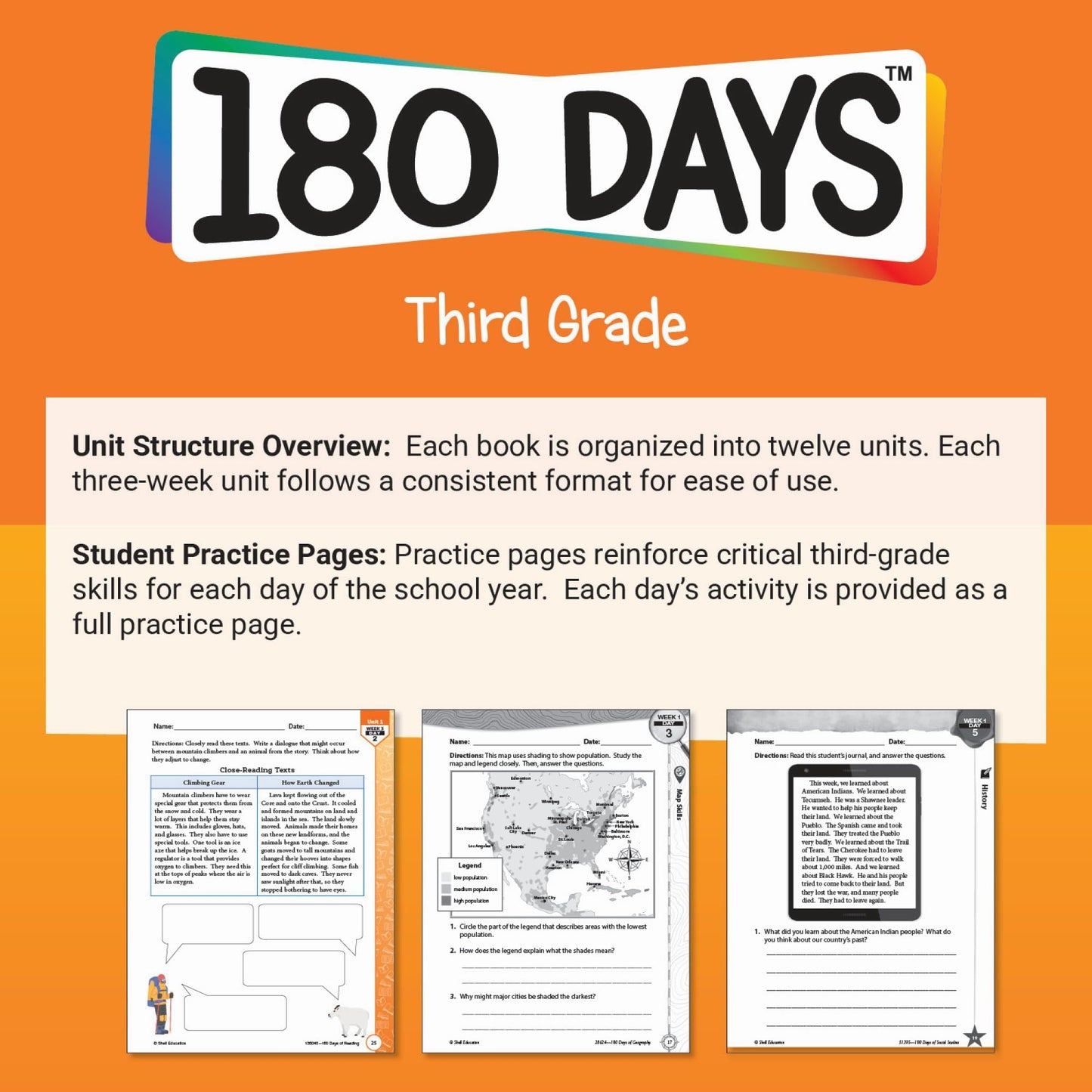 180 Days: Spelling and Word Study for Third Grade: Practice, Assess, Diagnose