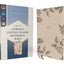 NIV, Compact Center-Column Reference Bible, Leathersoft, Stone, Red Letter, Thumb Indexed, Comfort Print