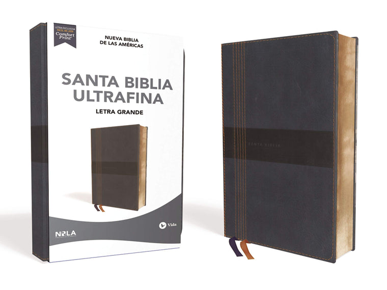 NBLA, Santa Biblia, Ultrafina, Letra grande, Leathersoft, Azul, Palabras de Jess en rojo (Spanish Edition)