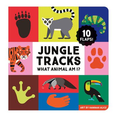 Jungle Tracks - Lift the Flap Interactive Jungle Animal Board Book for Young Children