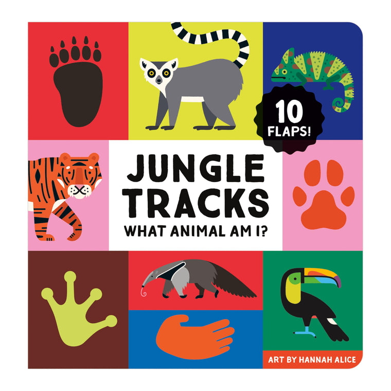 Jungle Tracks - Lift the Flap Interactive Jungle Animal Board Book for Young Children