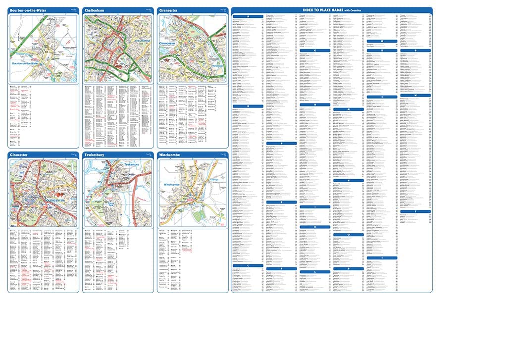 Philip's The Cotswolds: Leisure and Tourist Map (Philip's Red Books)