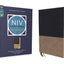 NIV Study Bible, Fully Revised Edition (Study Deeply. Believe Wholeheartedly.), Leathersoft, Navy/Tan, Red Letter, Thumb Indexed, Comfort Print