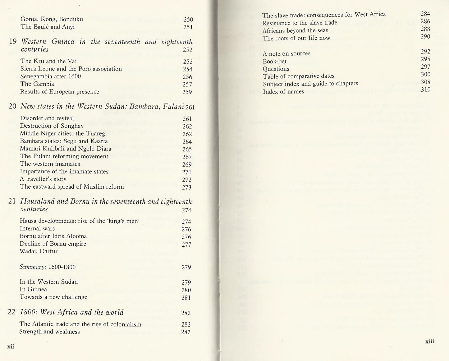 A History of West Africa, 1000-1800 by Davidson, Basil