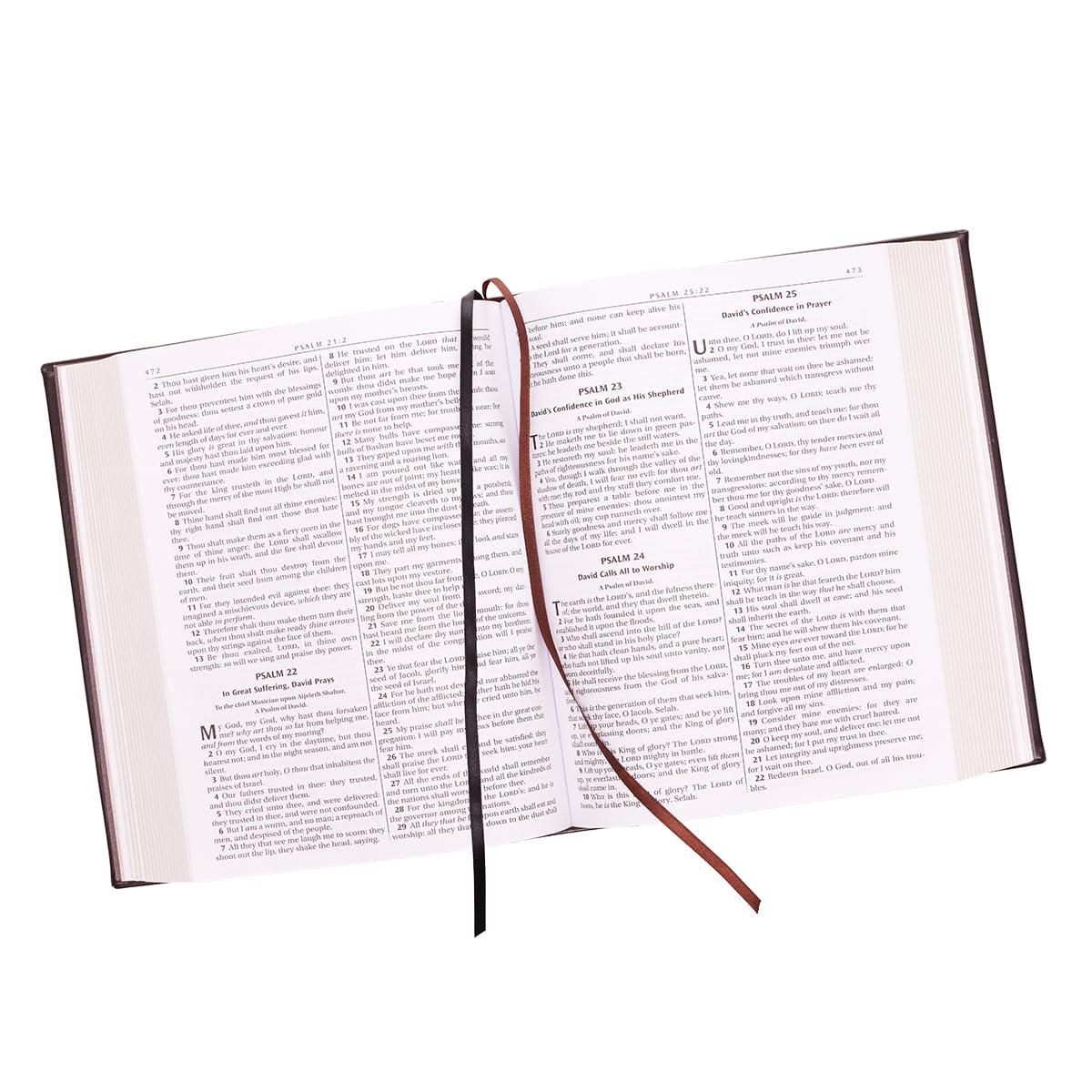KJV Holy Bible, Classically Illustrated Heirloom Family Bible, Faux Leather Hardcover - Ribbon Markers, King James Version, Dark Brown/Gold (KJV Family Editions)