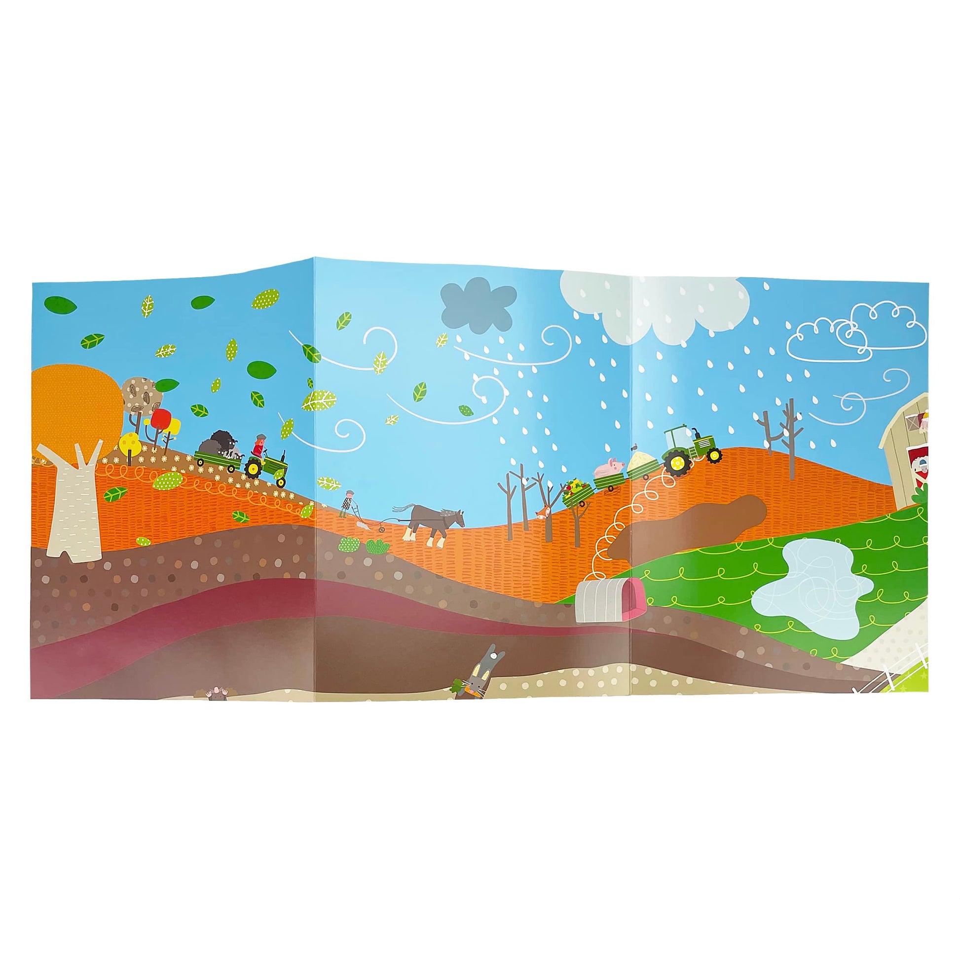 Farm - 500 Stickers and Puzzle Activities: Fold Out and Play! (John Deere: Children's Interactive Fold Out and Play Puzzle Activity Book)