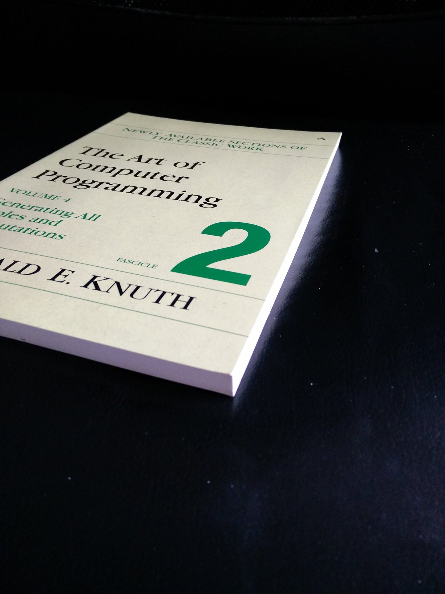 The Art of Computer Programming, Volume 4, Fascicle 2: Generating All Tuples and Permutations