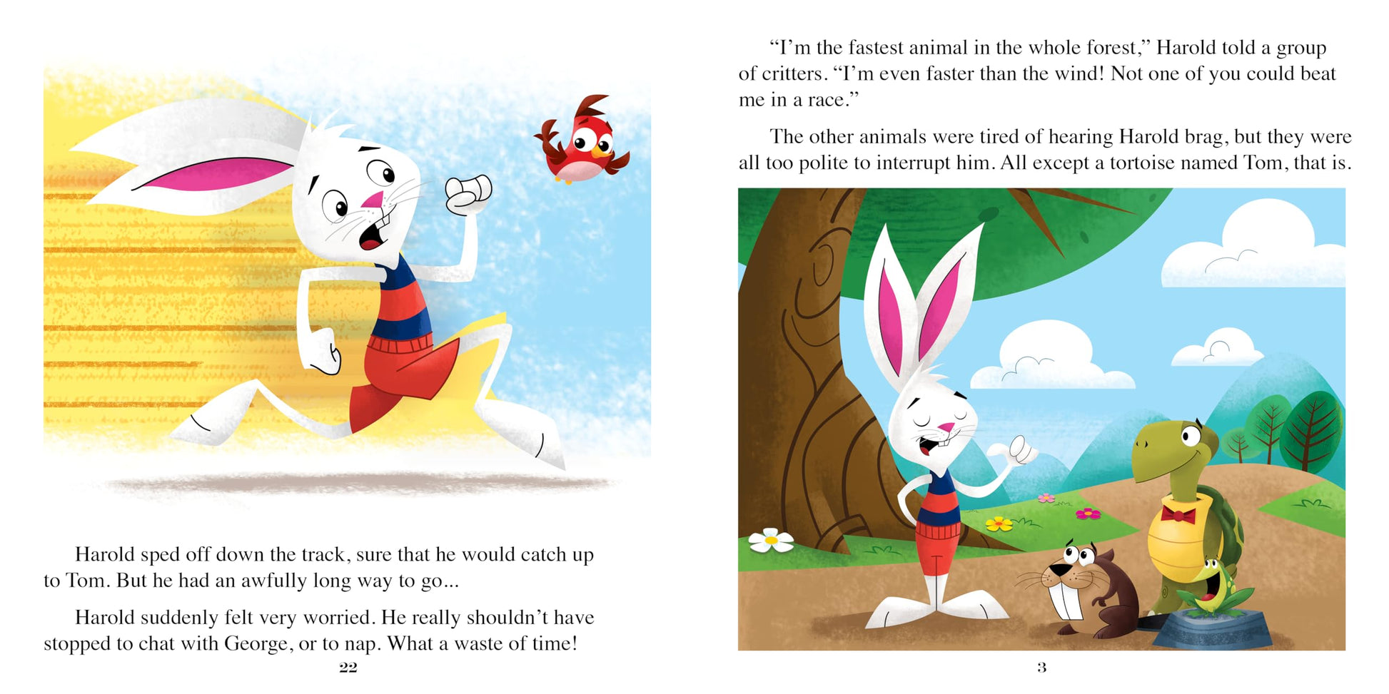 Phidal The Tortoise and the Hare Little Classics - Stories for kids, 24-page storybook
