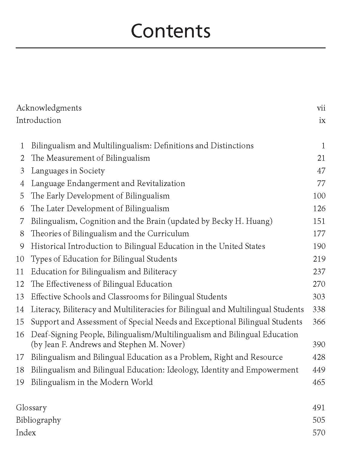 Foundations of Bilingual Education and Bilingualism