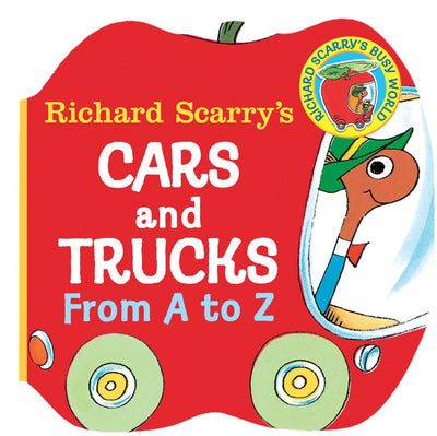 Richard Scarry's Cars and Trucks from A to Z (Shaped Board Book)