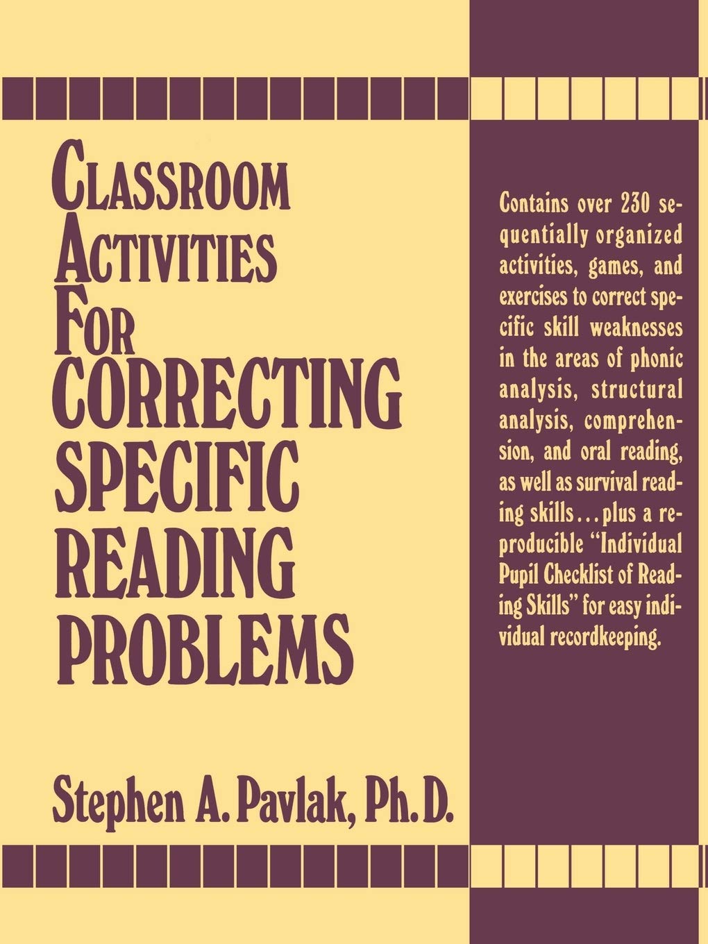 Classroom Activities For Correcting Specific Reading Problems