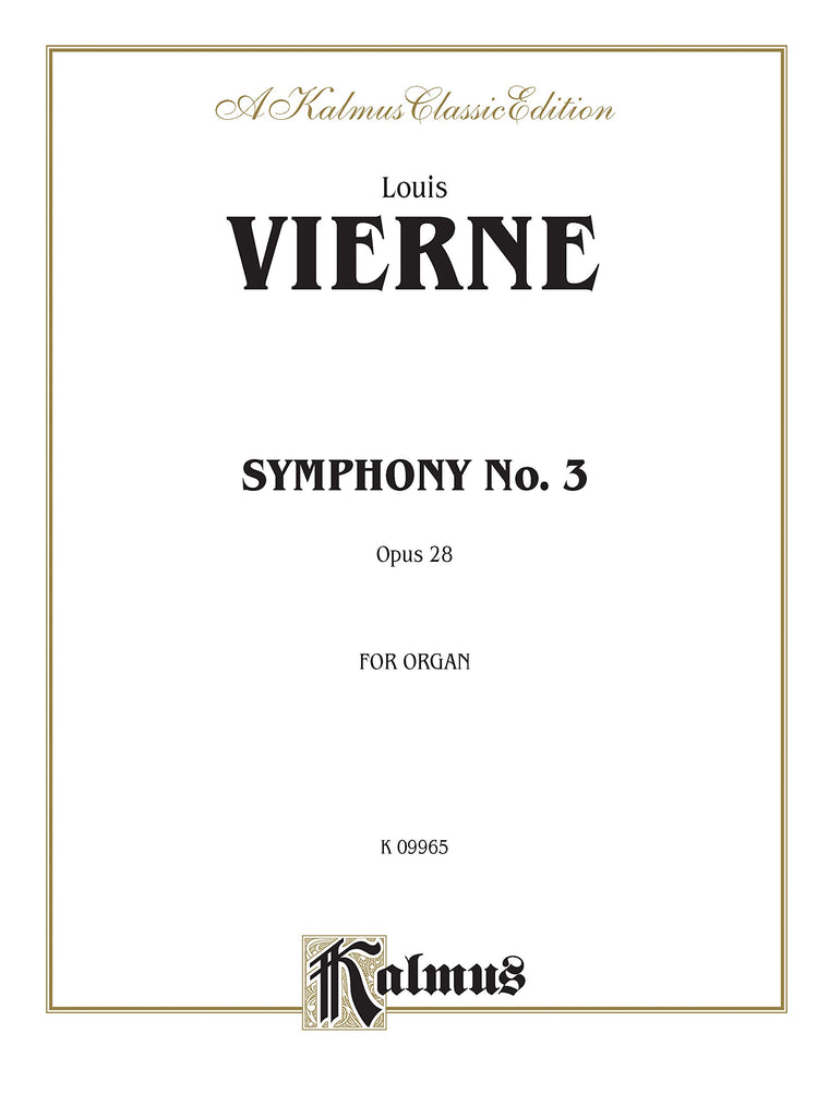 Symphony No. 3, Op. 28: Sheet (Kalmus Edition)