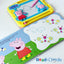 Peppa Pig Read & Doodle - Learning resources for kids, a magnetic drawing pad, an easy-to-use pen, 22-page board book for reading and drawing
