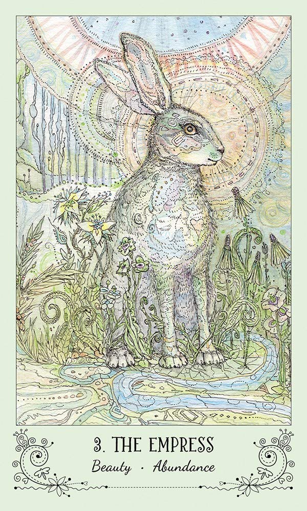 Spiritsong Tarot: 78-Card Tarot Deck with Animal Spirit Guides, Shamanic Symbolism, Hand-Drawn Visionary Artwork, Divine Guidance, 108-Page Guidebook