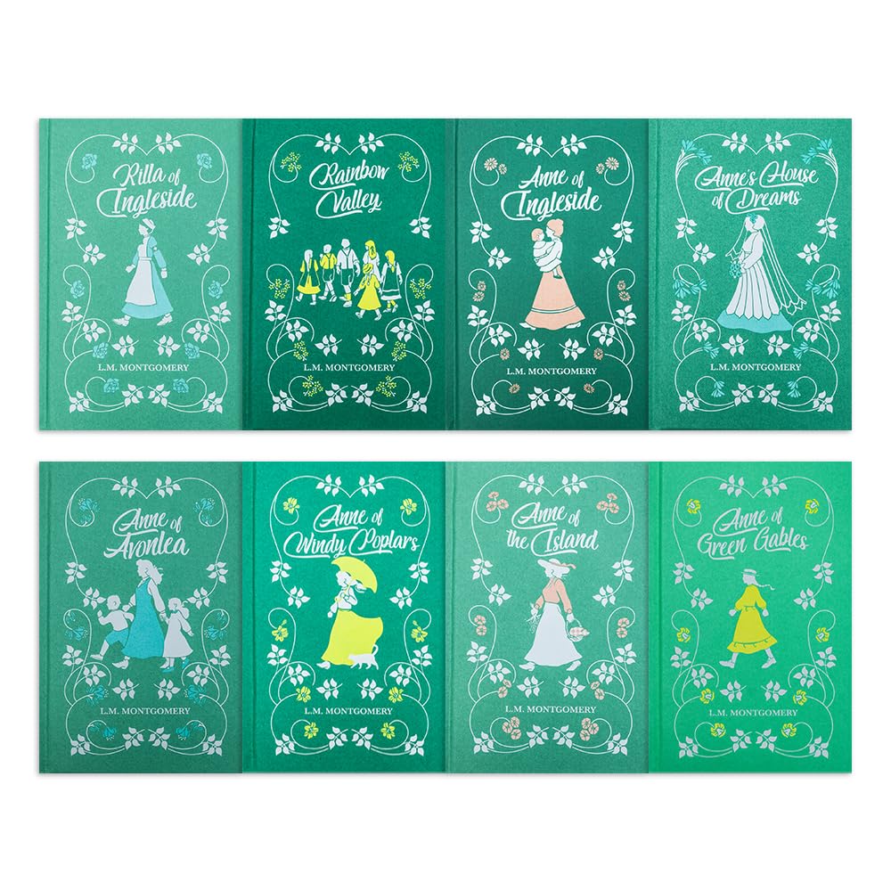 The Complete Collection of Anne of Green Gables 8 Hardback Deluxe Set: Anne of Green Gables, Anne of Avonlea, Anne of Ingleside, Anne of Windy Poplars, Anne of the Island
