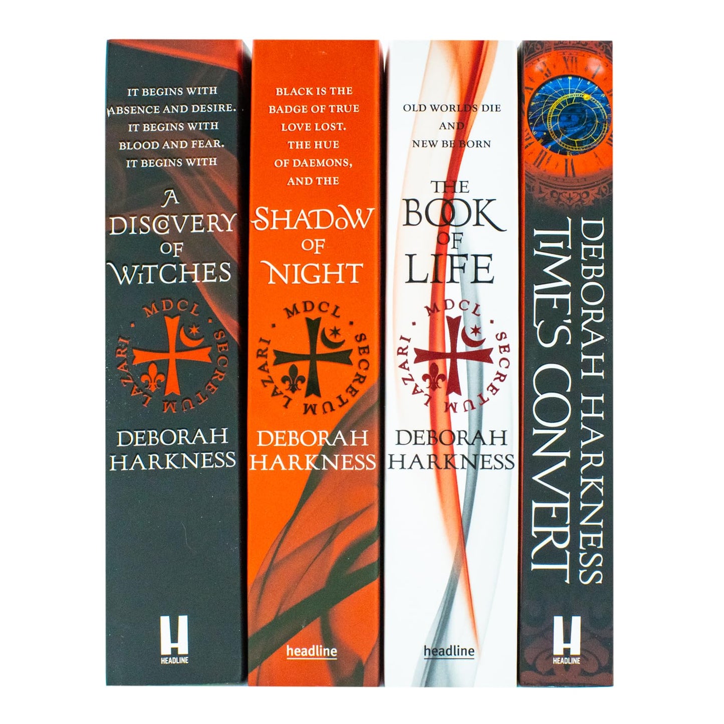 All Souls Trilogy Collection 4 Book Set by Deborah Harkness (A Discovery of Witches, Shadow of Night, The Book of Life, Times Convert)