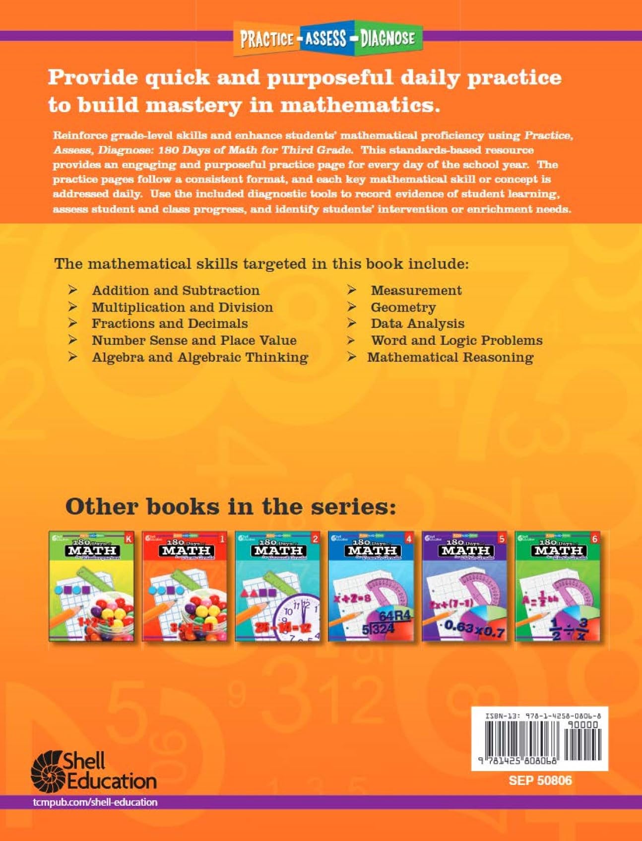 180 Days: Includes Reading, Writing, and Math for 3rd Grade Practice Workbook for Classroom and Home, Cool and Fun Practice Created by Teachers