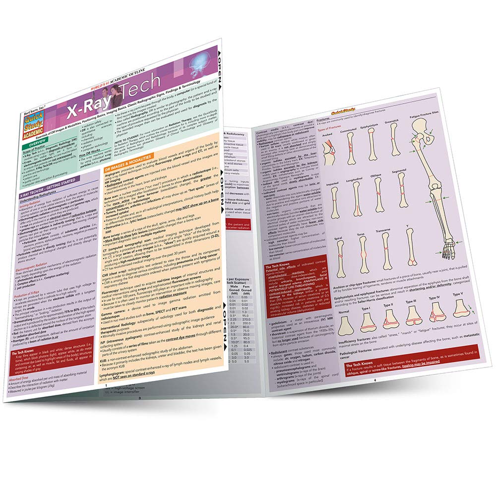 X-Ray Tech QuickStudy Laminated Reference Guide (QuickStudy Academic)
