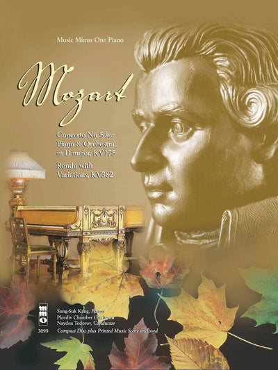 Mozart - Concerto No. 5 in D Major, KV175 & Rondo with Variations, KV382: Music Minus One Piano Deluxe 2-CD Set