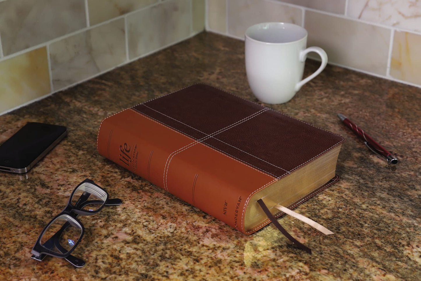 NIV, Life Application Study Bible, Third Edition, Leathersoft, Brown, Red Letter