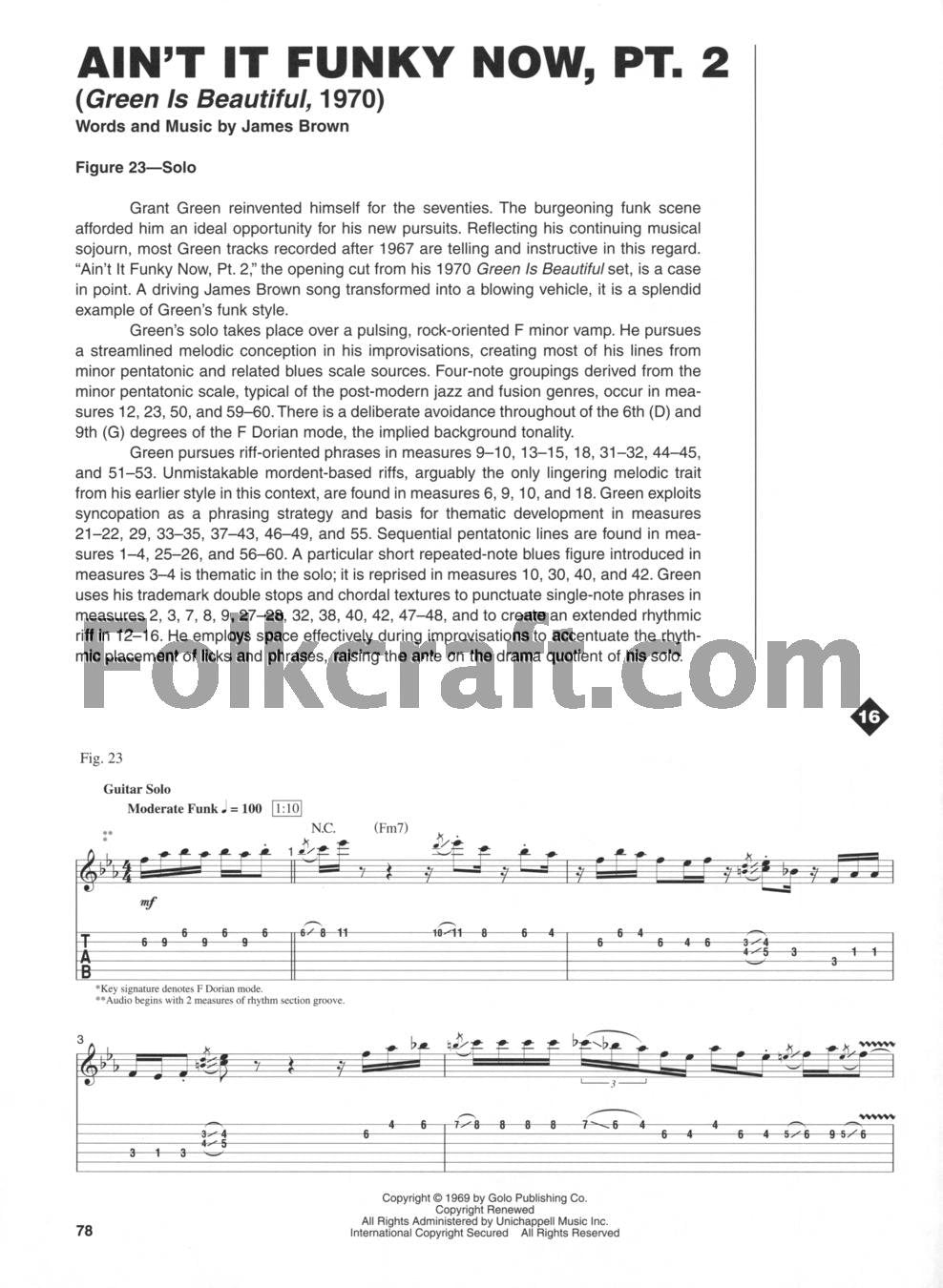 Best of Grant Green Book/Online Audio (Guitar Signature Lick