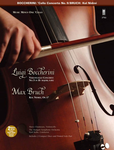 Music Minus One 'Cello: Boccherini 'Cello Concerto in Bb major, op. 47 (Sheet Music & 2 CD)
