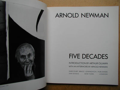 Arnold Newman, Five Decades (Harvest/HBJ Original) by Miakarts Books