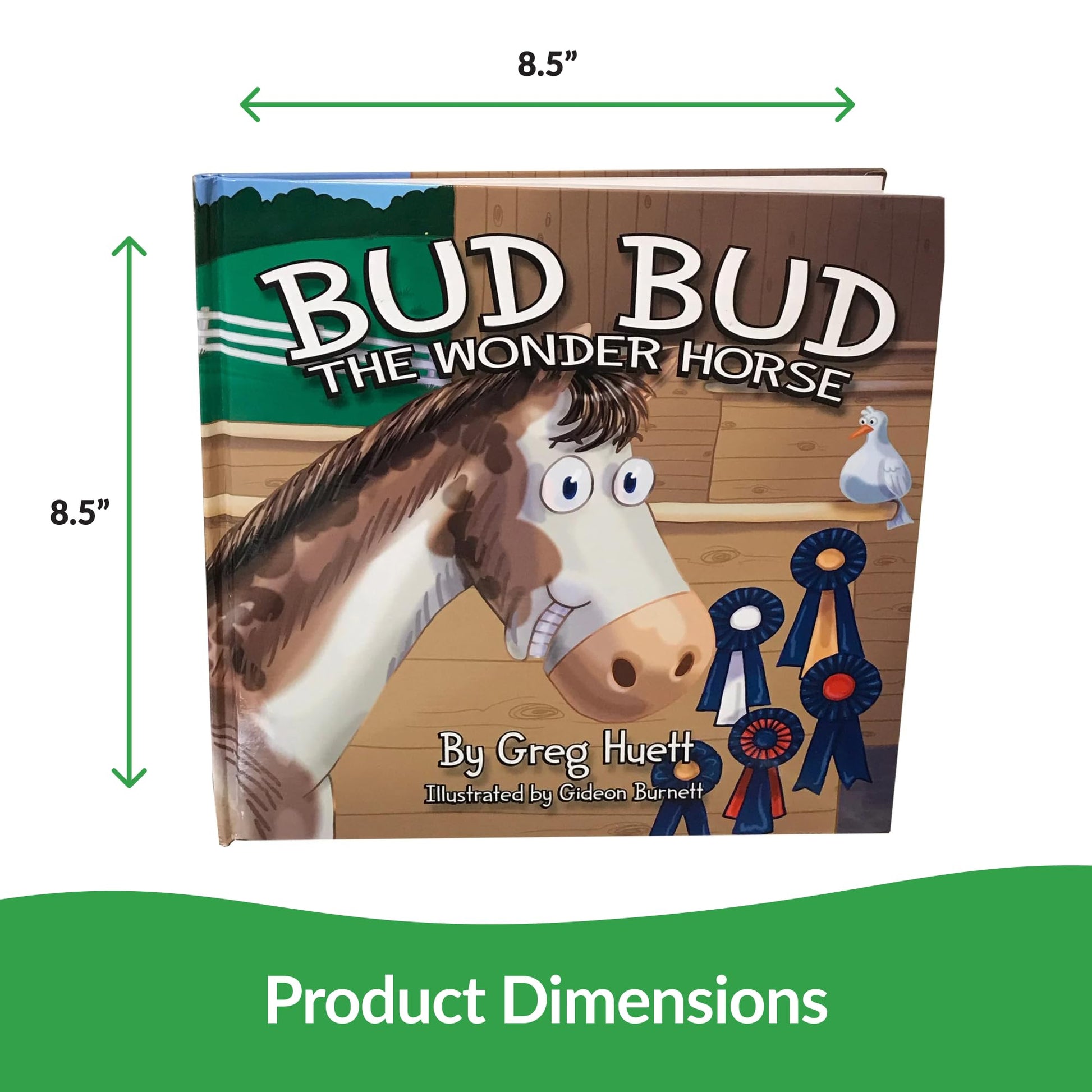 Big Country Toys "Bud Bud the Wonder Horse" by Greg Huett - Illustrated by Gideon Burnett- Children's Farm Book - Wholesome Biblical Based Life Lessons & Principles