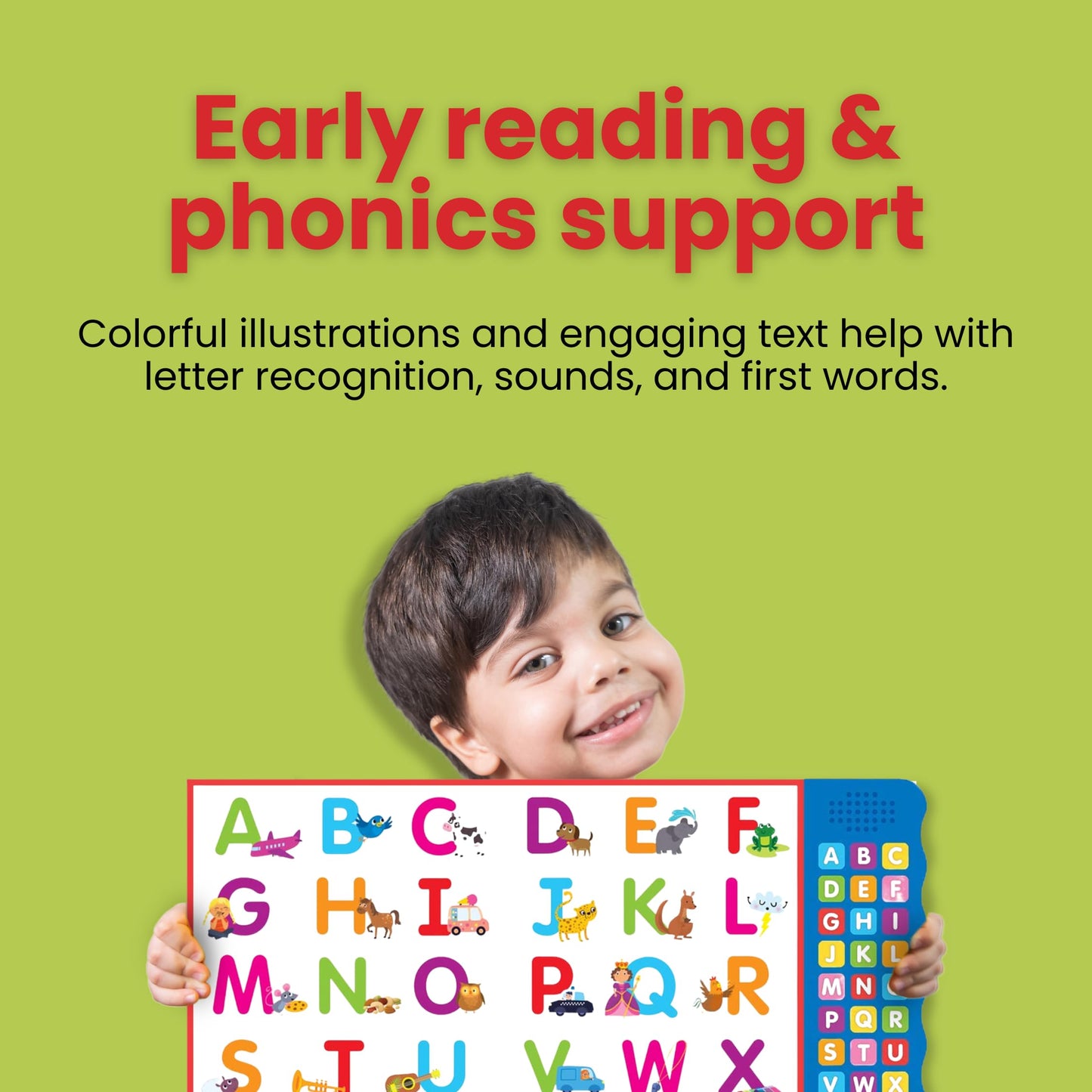 Lets Learn ABCs - Interactive Toddler Sound Book with 27 But