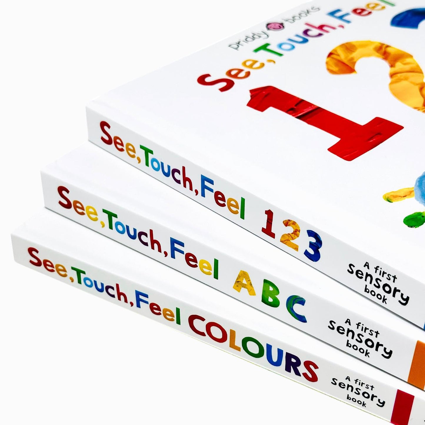 See, Touch, Feel a First Sensory Book Collection 3 Books Set(See, Touch, Feel 123,See, Touch, Feel ABC & See, Touch, Feel Colours)