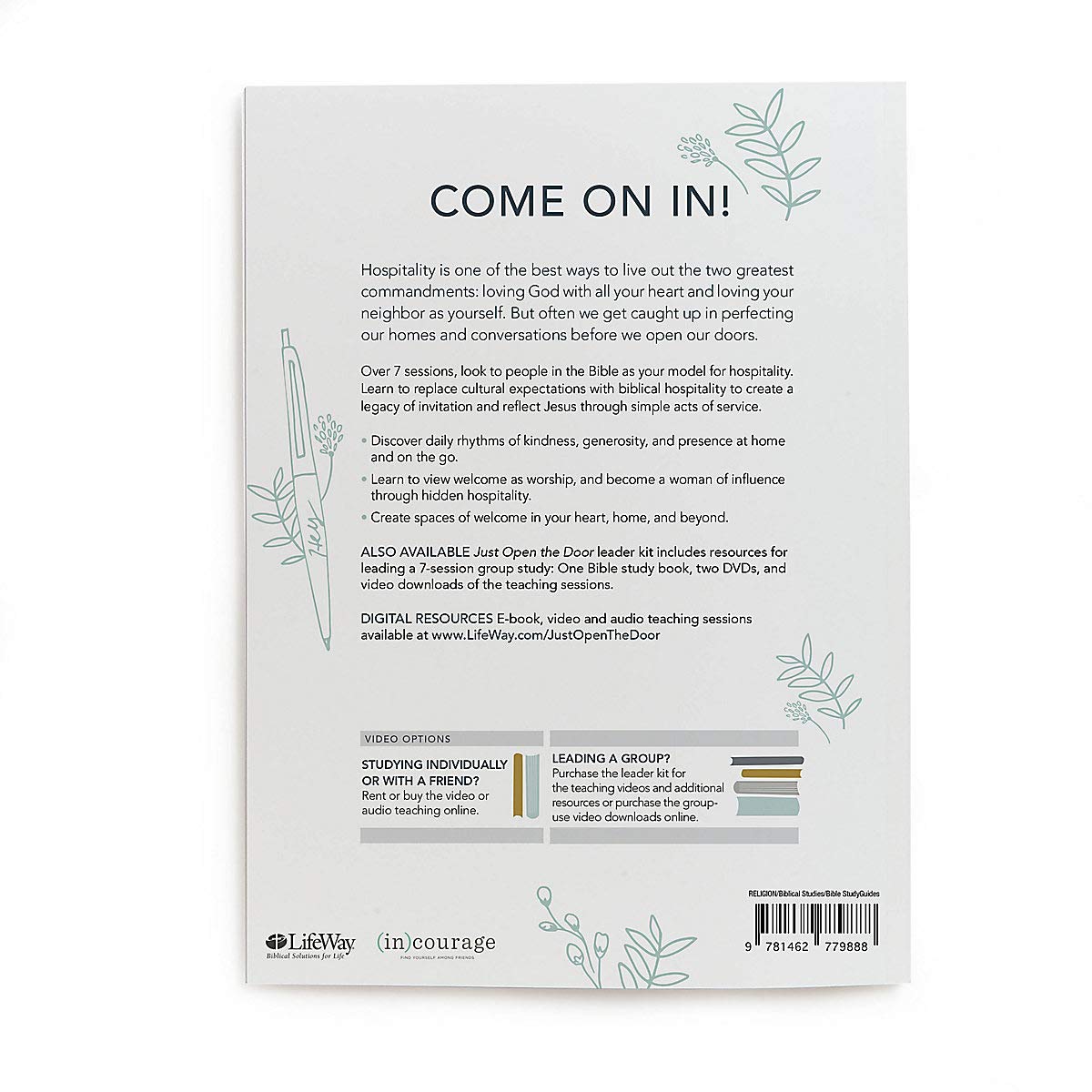 Just Open the Door - Bible Study Book: A Study of Biblical Hospitality