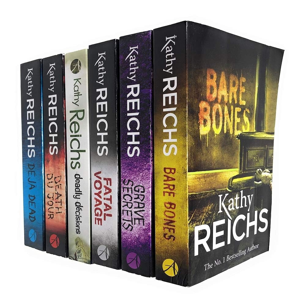 Temperance Brennan Series 1 Collection 6 Books Set By Kathy Reichs (Deja Dead, Death Du Jour, Deadly Decisions, Fatal Voyage, Grave Secrets, Bare Bones)