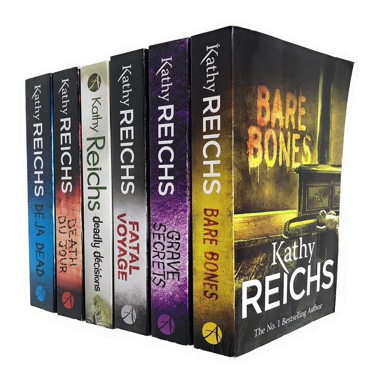 Temperance Brennan Series 1 Collection 6 Books Set By Kathy Reichs (Deja Dead, Death Du Jour, Deadly Decisions, Fatal Voyage, Grave Secrets, Bare Bones)