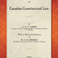 A Short Treatise on Canadian Constitutional Law. With an Historical Introduction by W.P.M. Kennedy.