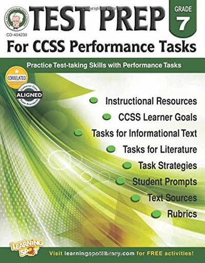 Mark Twain - Test Prep for CCSS Performance Tasks, Grade 7