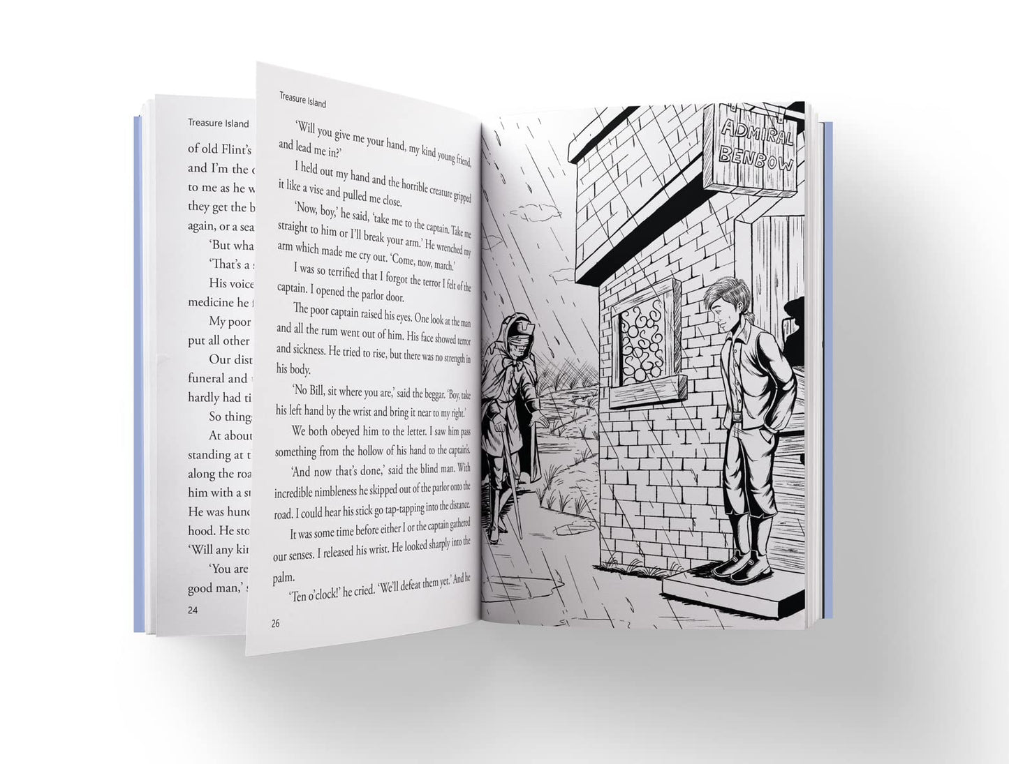 Treasure Island : llustrated Abridged Children Classic English Novel with Review Questions (Hardback (Illustrated Classics)