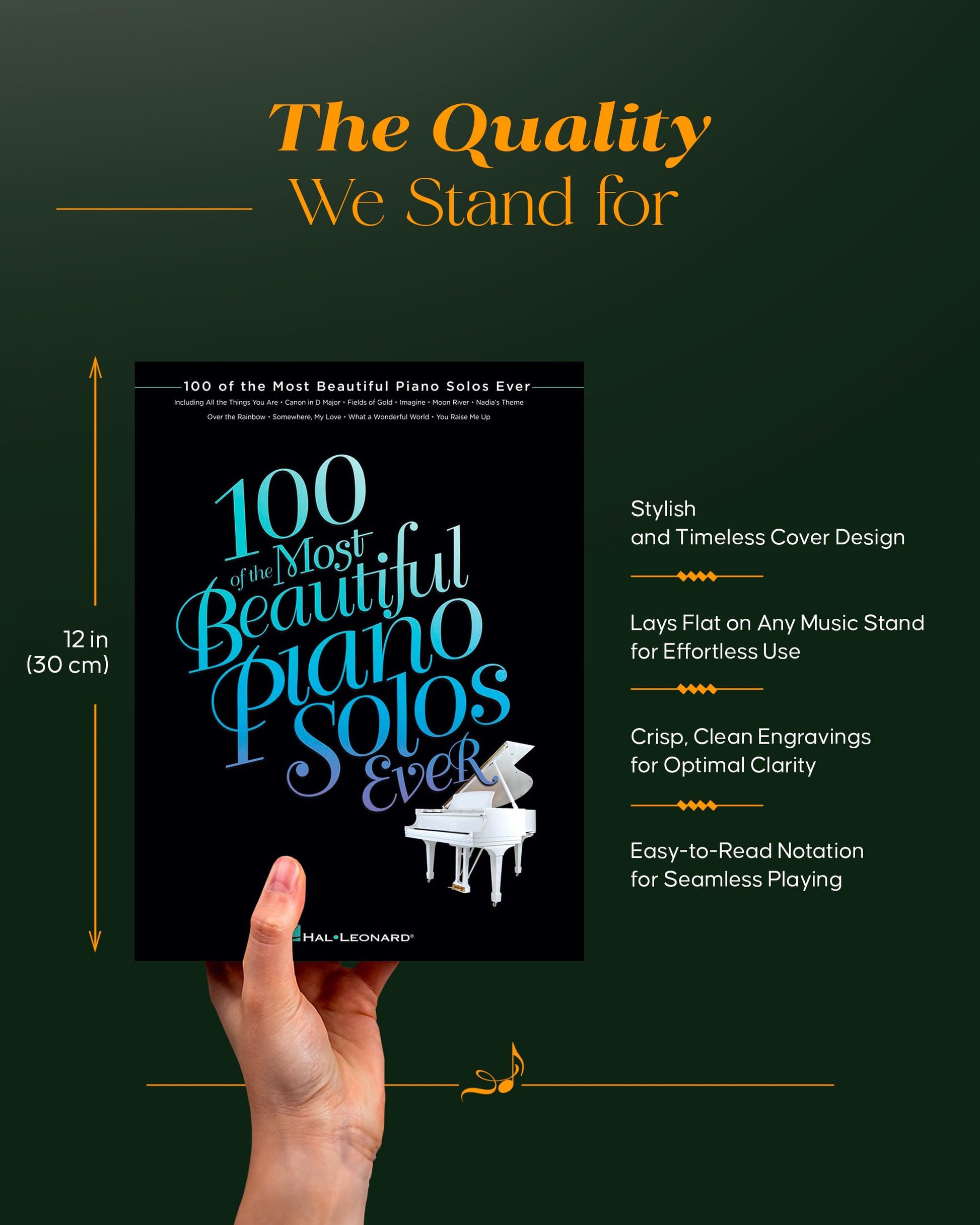 100 of the Most Beautiful Piano Solos Ever - Piano Sheet Music Book