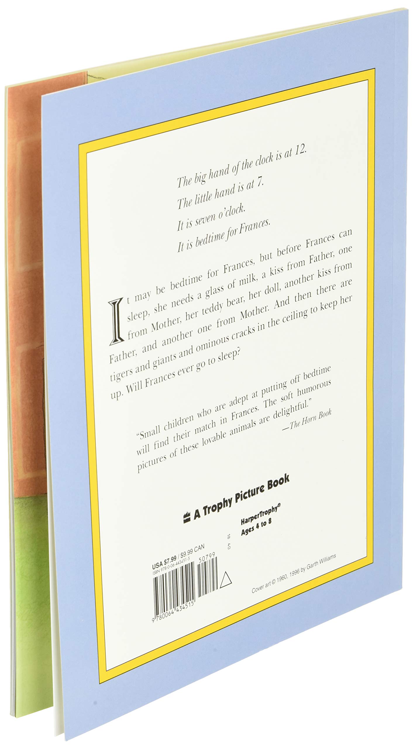 Bedtime for Frances: A Cozy Classic About a Badger's Funny Sleep Ritual for Kids (Ages 4-8)