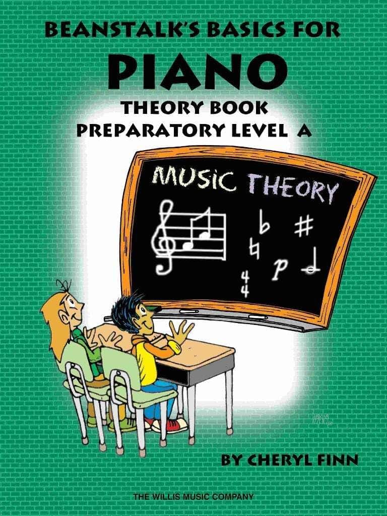 Beanstalk's Basics for Piano Theory Book Preparatory Book A  Cheryl Finn Beginner Piano Theory Workbook  Lesson Matched Exercises for Early Piano Students with Online Sticker Art