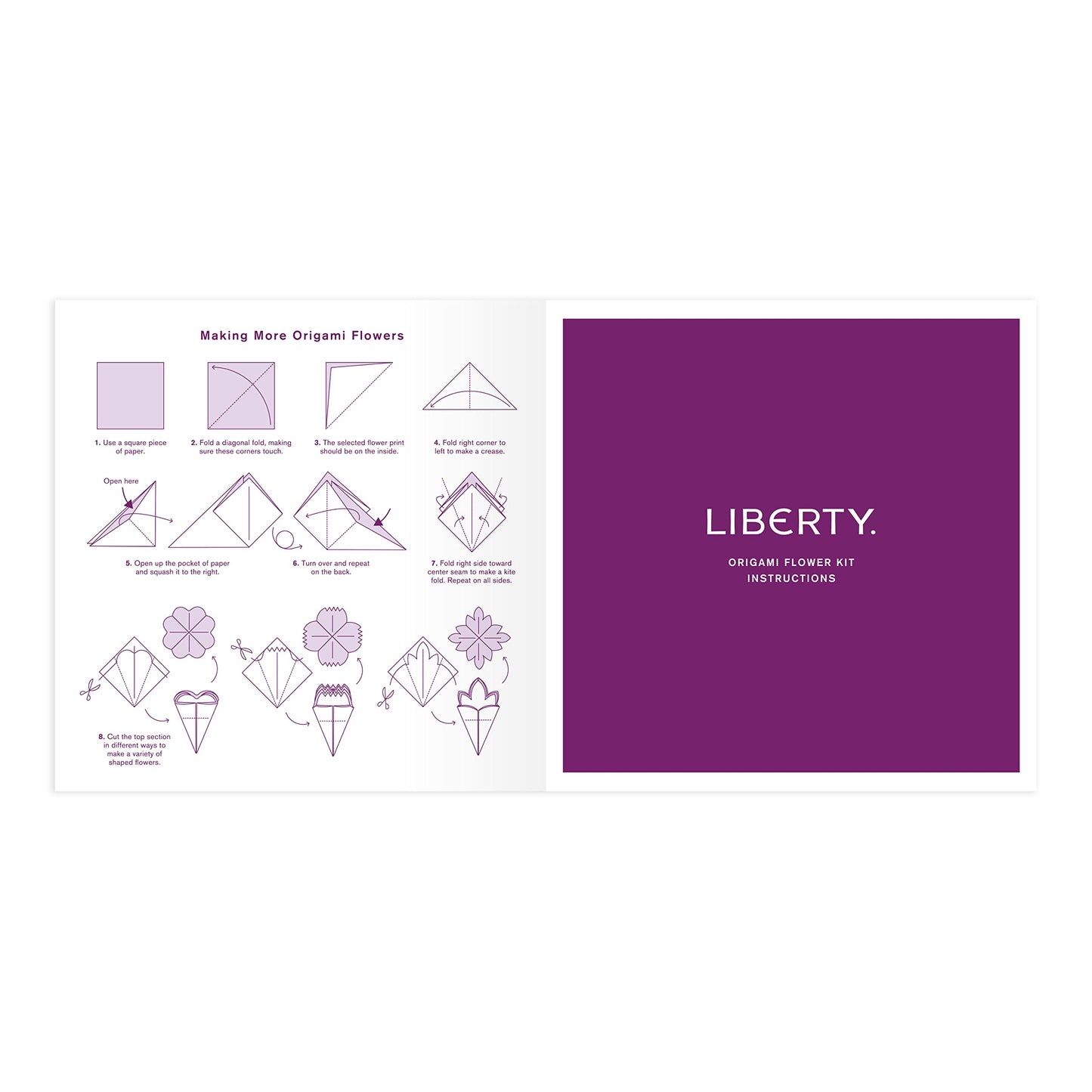Galison Liberty Classic Floral - Origami Flower Kit Featuring Classic Japanese Design Inspired Mitsi Prints with 75 Sheets and Instructions for Kusudama Flower Ball