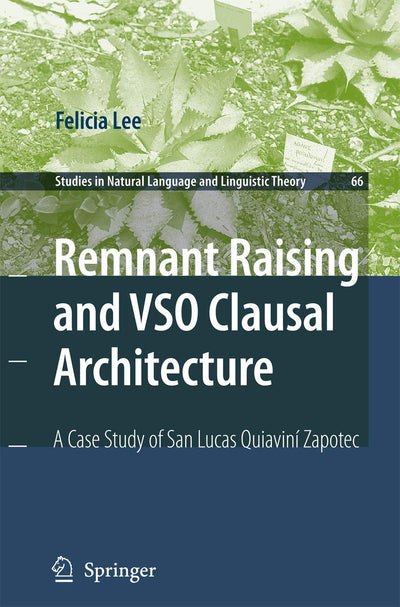 Remnant Raising and VSO Clausal Architecture: A Case Study of San Lucas Quiavini Zapotec (Studies in Natural Language and Linguistic Theory, 66)