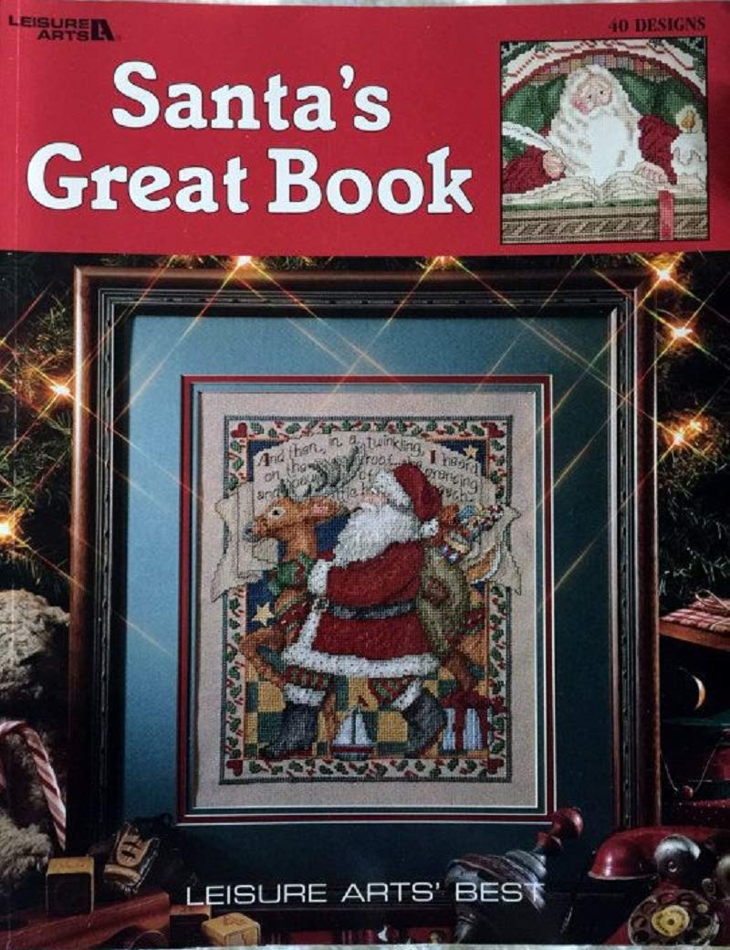 Santa's Great Book-39 Popular Cross-Stitch Portraits Santa C