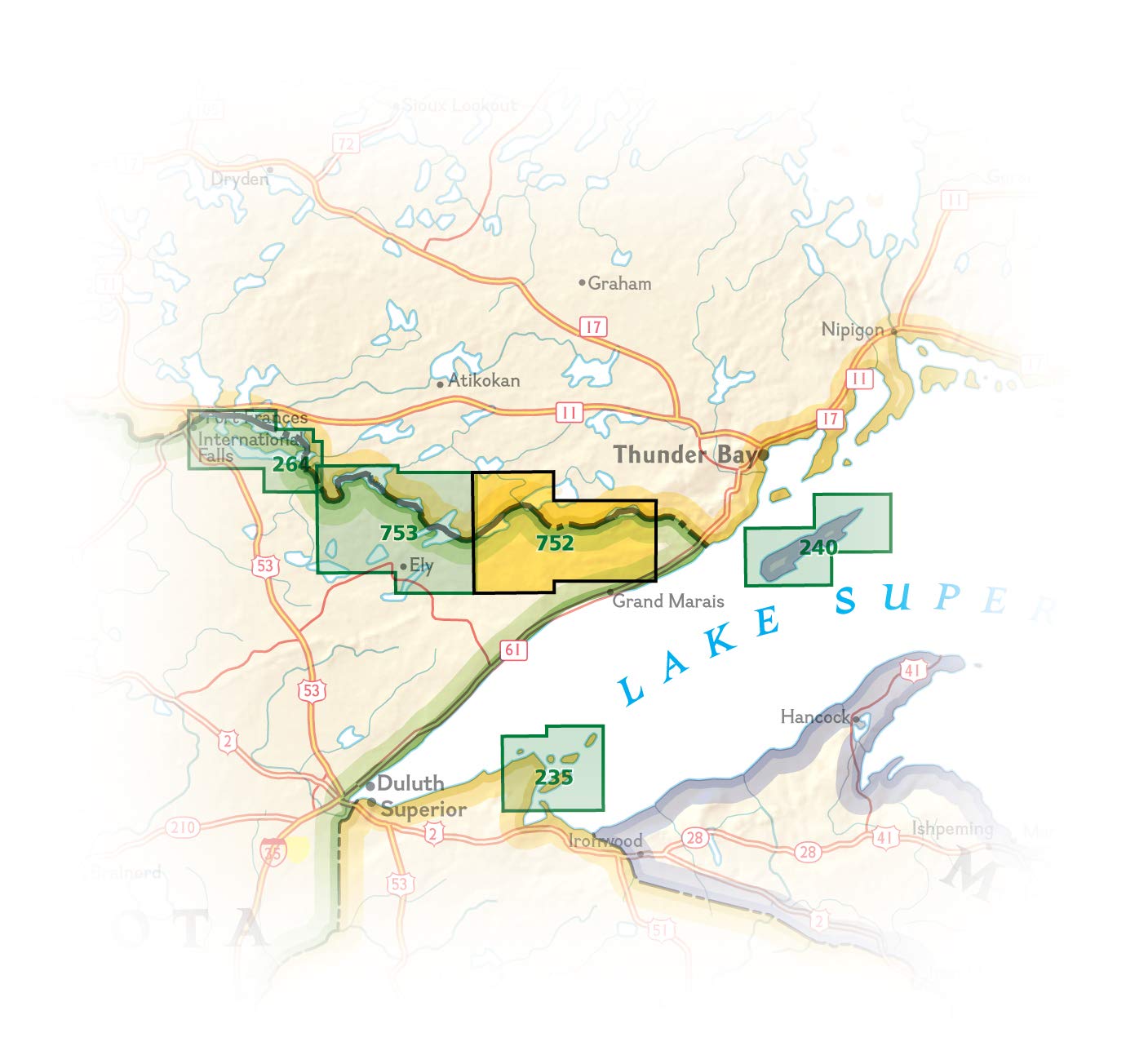 Boundary Waters East Map [Canoe Area Wilderness, Superior National Forest] (National Geographic Trails Illustrated Map, 752)