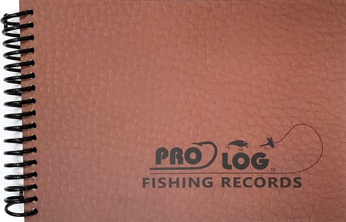 Pro-Log Fishing Records Log Book with Faux Leather Cover  29 Writing Prompts: Location, Date, Weather, Fish Caught, Techniques, Etc., Room to Write Journal Notes  Fisherman Gift Idea