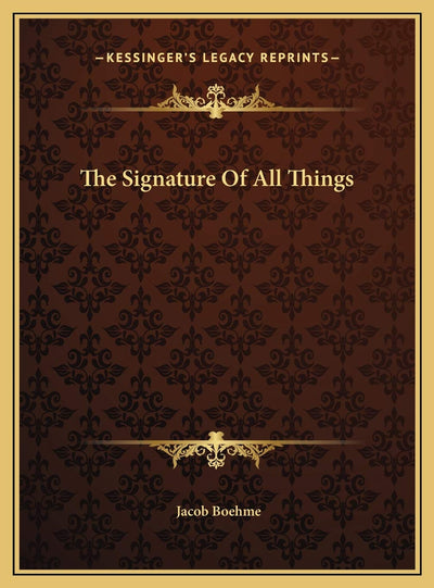 The Signature Of All Things