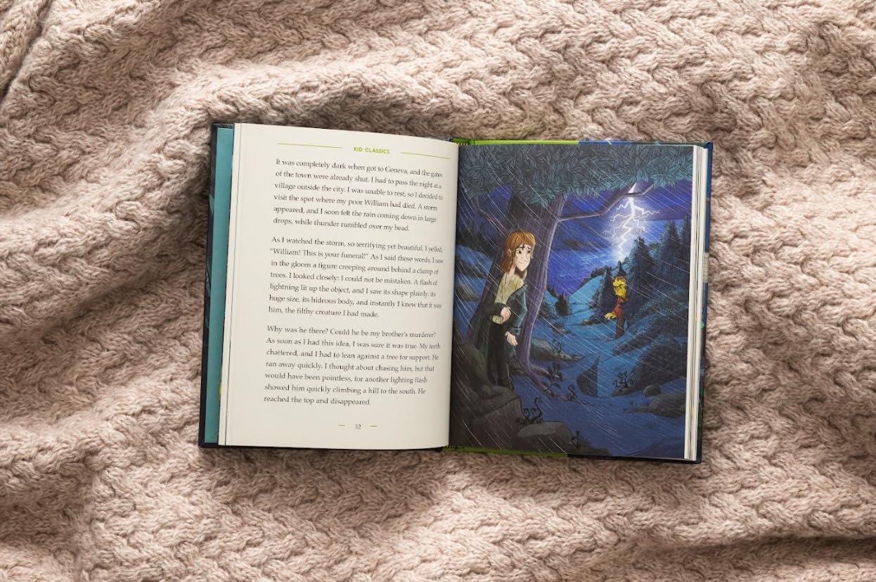 Frankenstein - Kid Classics: The Classic Edition Reimagined Just-for-Kids! (Kid Classic #2) (A Child-Friendly Adaptation Of The Spine-Chilling Frankenstein) (1)