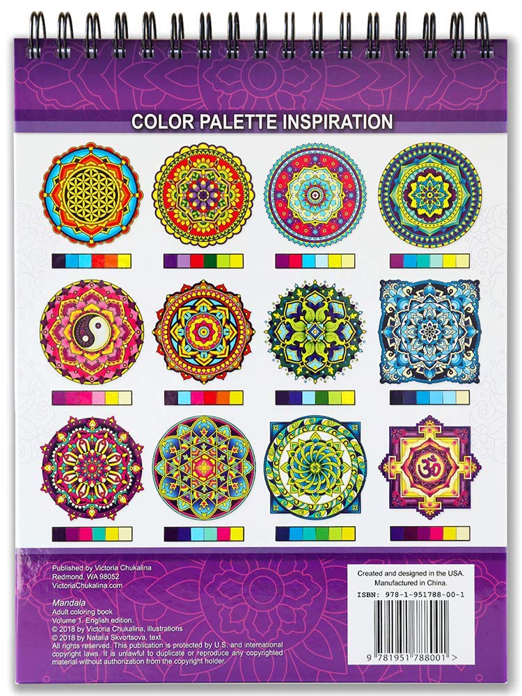 Mandala Coloring Book for Adults on Thick Artist Paper with