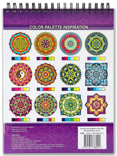 Mandala Coloring Book for Adults on Thick Artist Paper with