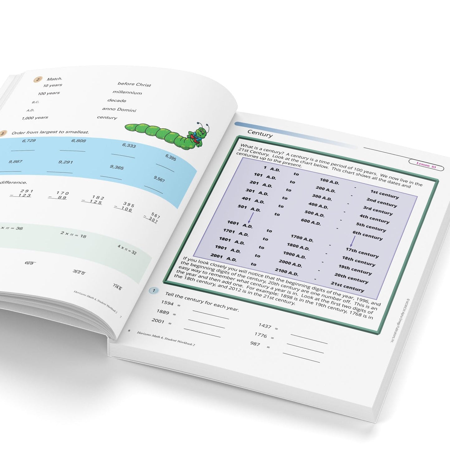 Horizons 4th Grade Math Student Book 2
