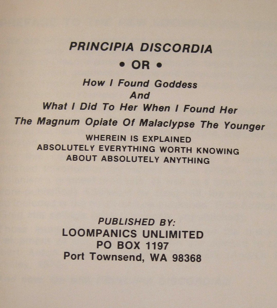 Principia Discordia